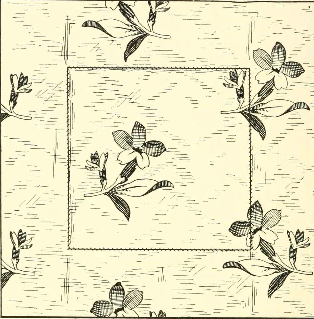 An illustration from School needlework; a book written for the beginner of any age and in any school, 1922, leaf 107