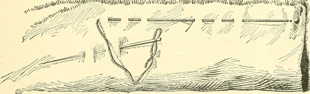 An illustration from School needlework; a book written for the beginner of any age and in any school, 1922, leaf 26