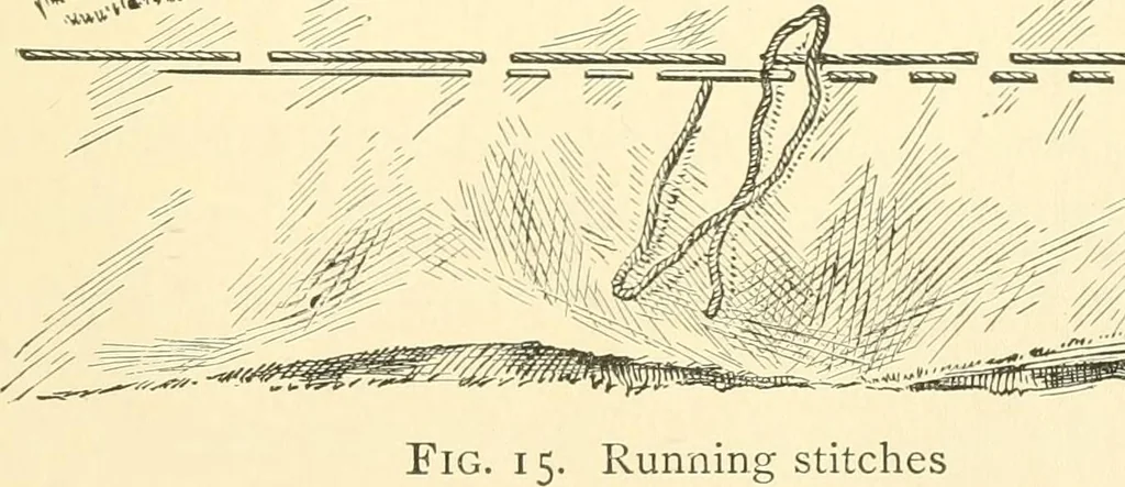 An illustration from School needlework; a book written for the beginner of any age and in any school, 1922, leaf 26