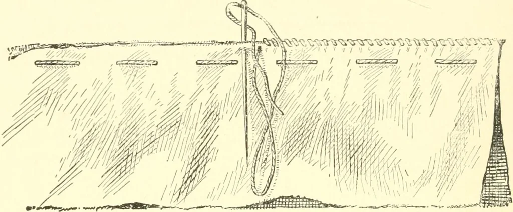 An illustration from School needlework; a book written for the beginner of any age and in any school, 1922, leaf 31