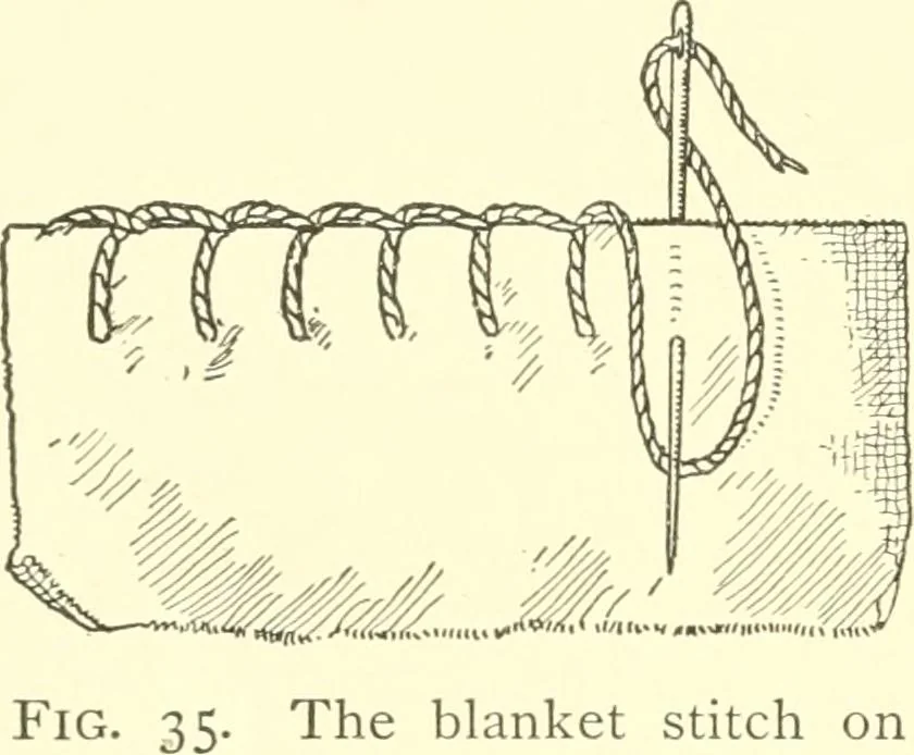 An illustration from School needlework; a book written for the beginner of any age and in any school, 1922, leaf 41