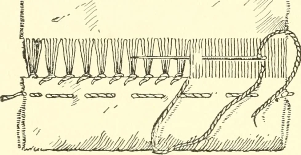 An illustration from School needlework; a book written for the beginner of any age and in any school, 1922, leaf 43