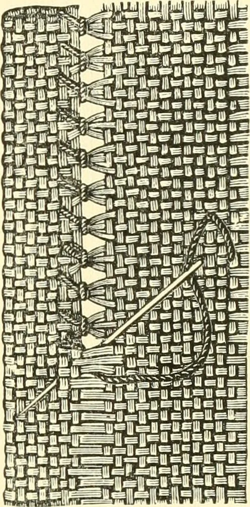An illustration from School needlework; a book written for the beginner of any age and in any school, 1922, leaf 44