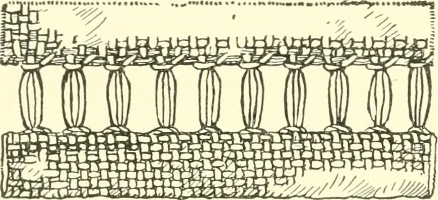An illustration from School needlework; a book written for the beginner of any age and in any school, 1922, leaf 45