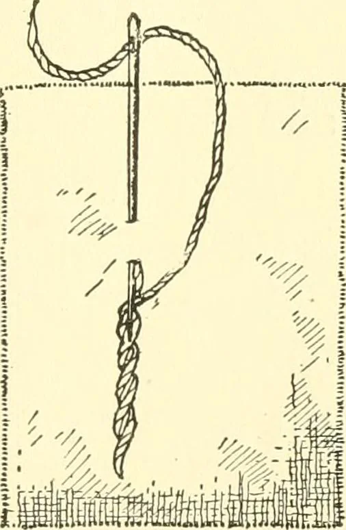 An illustration from School needlework; a book written for the beginner of any age and in any school, 1922, leaf 48