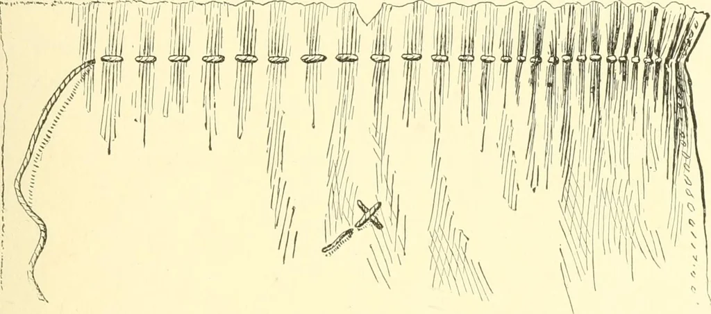 An illustration from School needlework; a book written for the beginner of any age and in any school, 1922, leaf 64