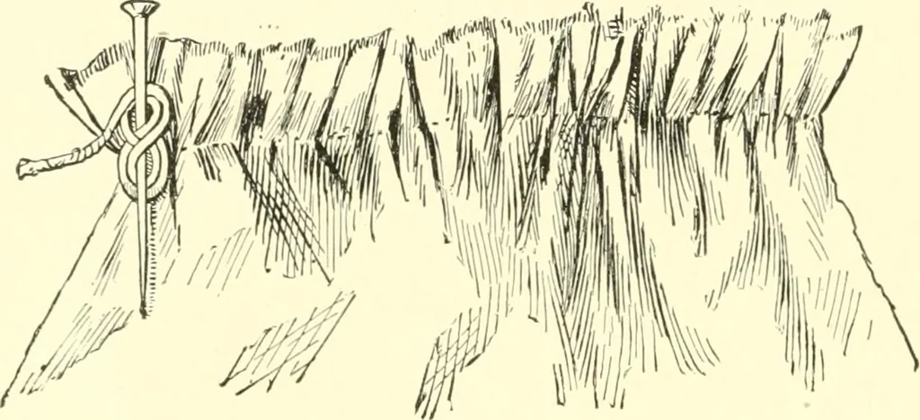 An illustration from School needlework; a book written for the beginner of any age and in any school, 1922, leaf 65