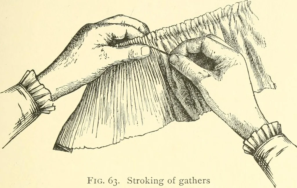 An illustration from School needlework; a book written for the beginner of any age and in any school, 1922, leaf 66
