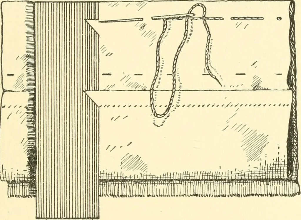 An illustration from School needlework; a book written for the beginner of any age and in any school, 1922, leaf 74