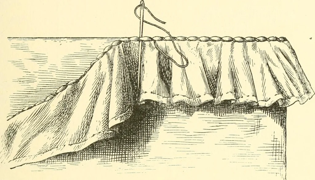 An illustration from School needlework; a book written for the beginner of any age and in any school, 1922, leaf 80