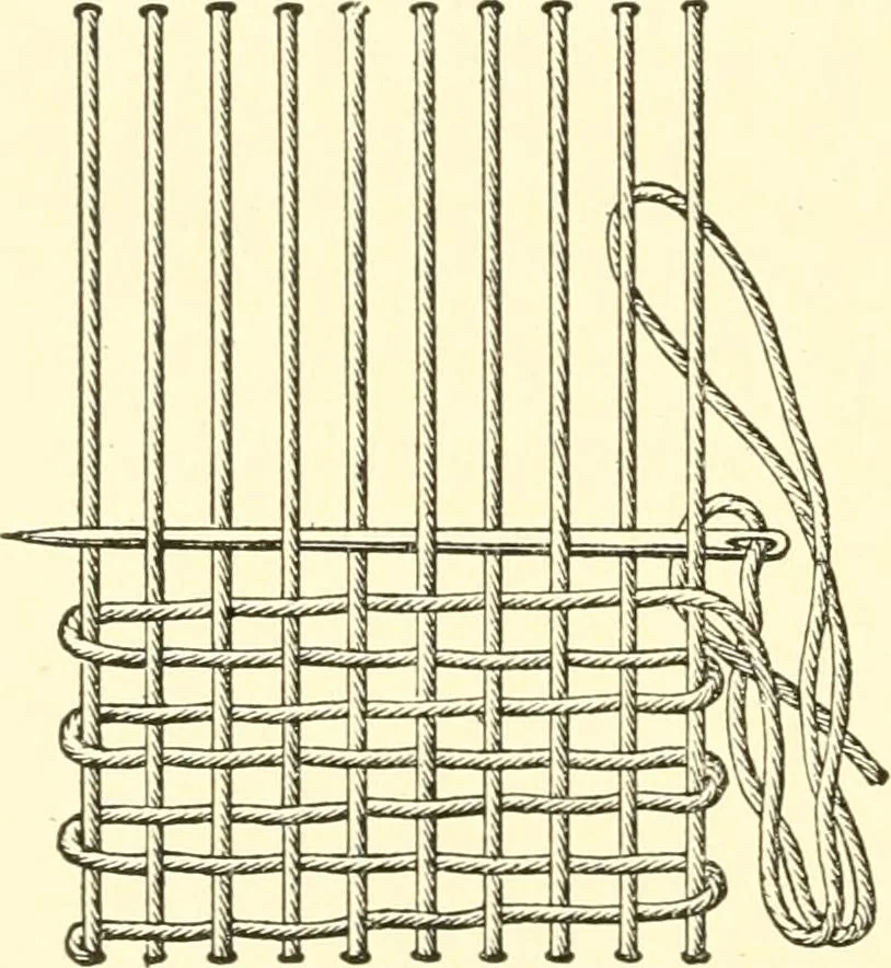 An illustration from School needlework; a book written for the beginner of any age and in any school, 1922, leaf 97
