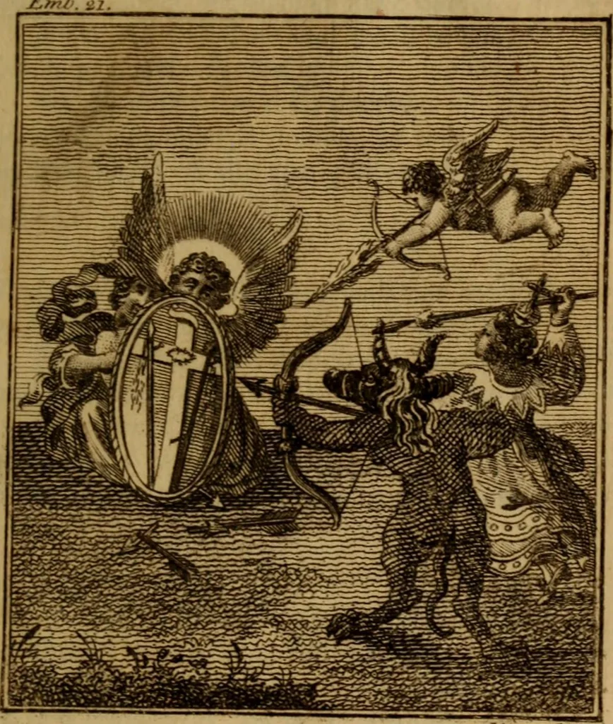 An illustration from The school of the heart : or, The heart of itself gone away from God, brought back again to him, and instructed by him, 1808, leaf 116