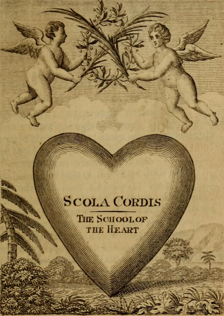 An illustration from The school of the heart : or, The heart of itself gone away from God, brought back again to him, and instructed by him, 1808, leaf 12