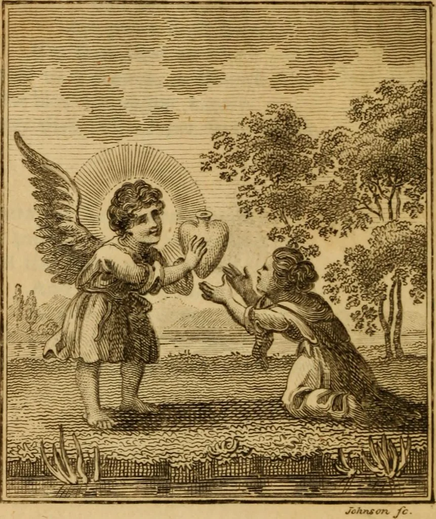 An illustration from The school of the heart : or, The heart of itself gone away from God, brought back again to him, and instructed by him, 1808, leaf 131