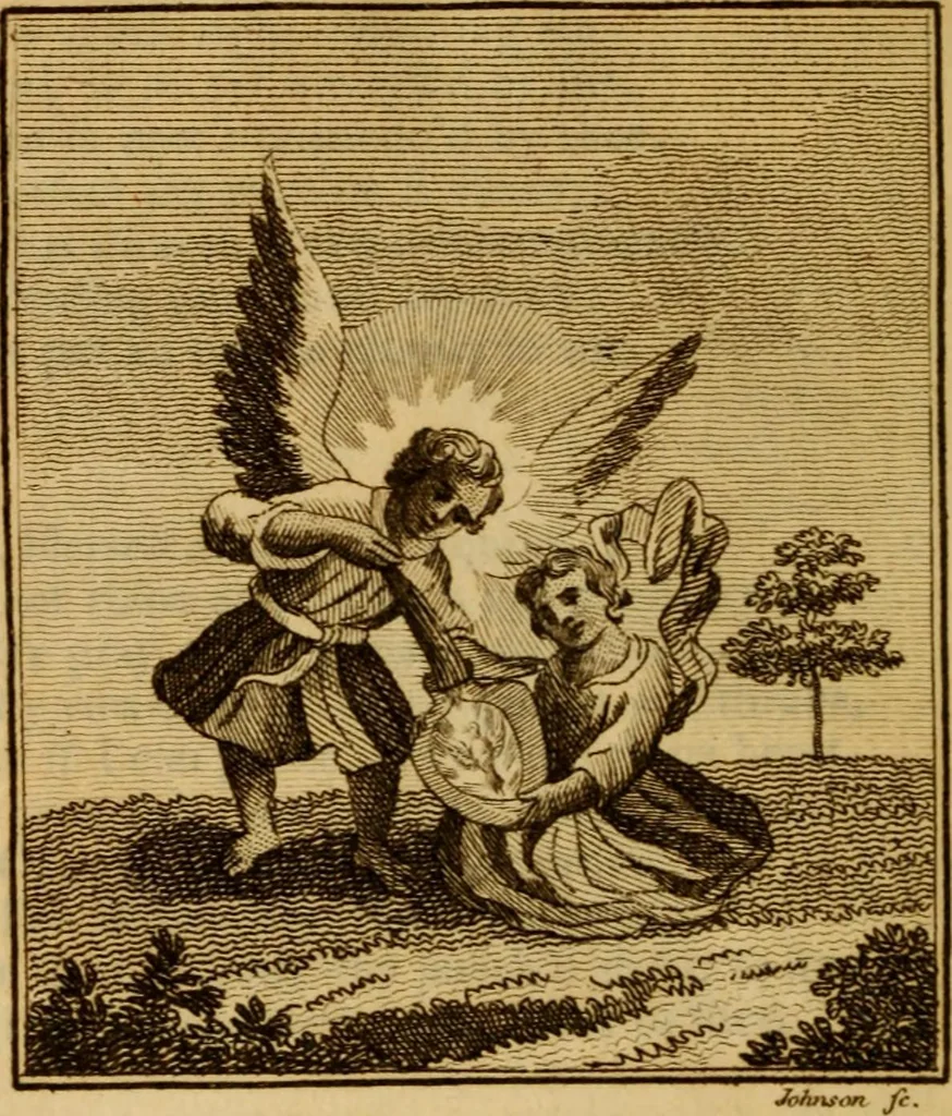 An illustration from The school of the heart : or, The heart of itself gone away from God, brought back again to him, and instructed by him, 1808, leaf 181