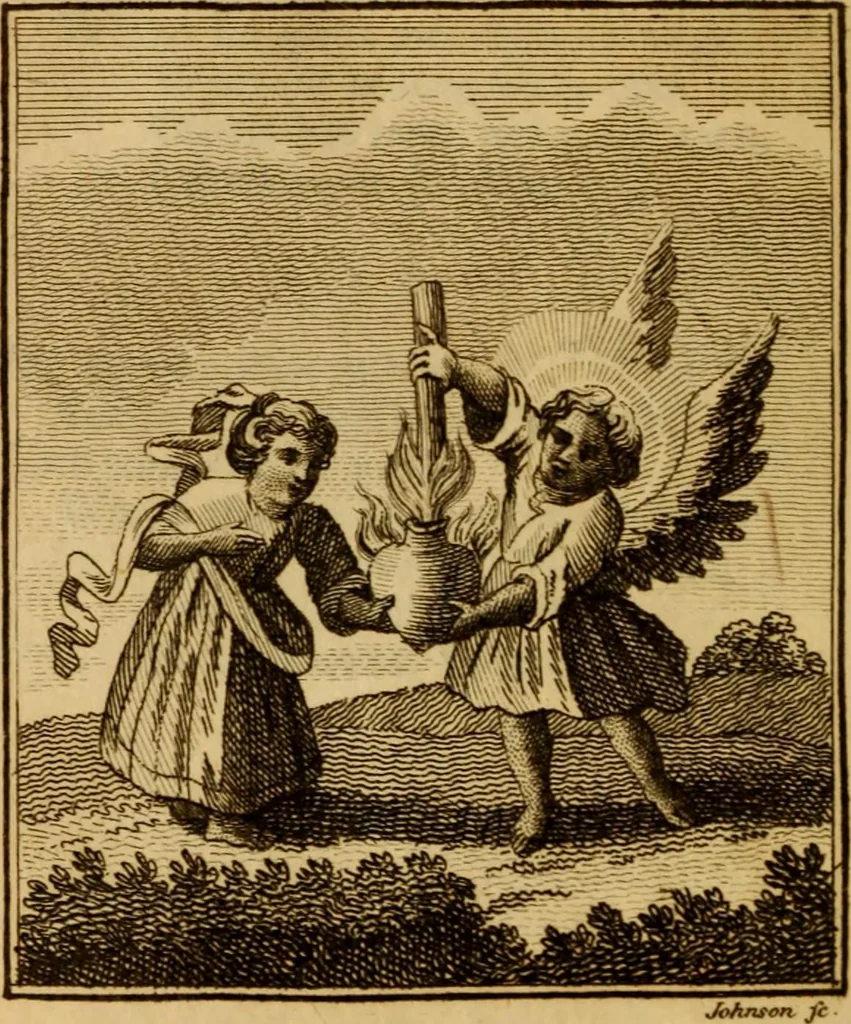 An illustration from The school of the heart : or, The heart of itself gone away from God, brought back again to him, and instructed by him, 1808, leaf 191
