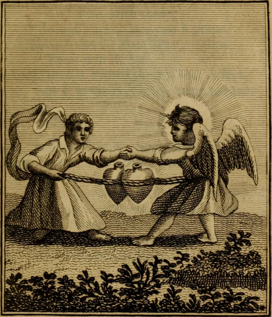 An illustration from The school of the heart : or, The heart of itself gone away from God, brought back again to him, and instructed by him, 1808, leaf 206