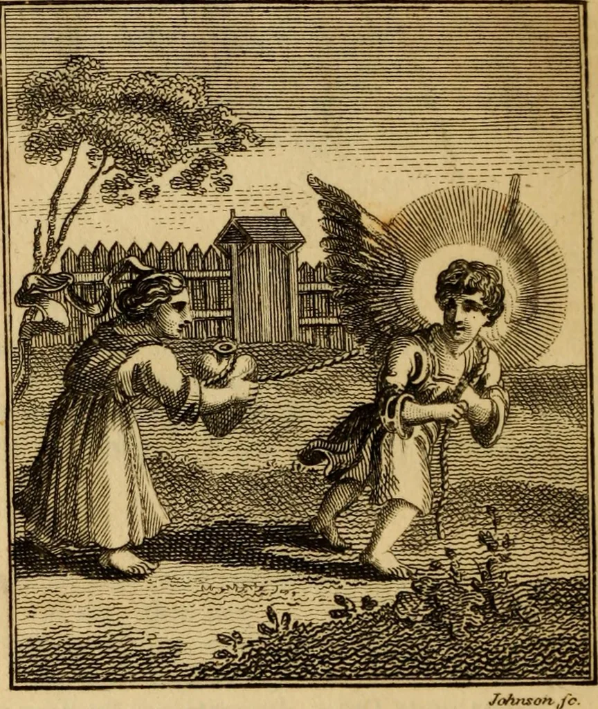 An illustration from The school of the heart : or, The heart of itself gone away from God, brought back again to him, and instructed by him, 1808, leaf 221
