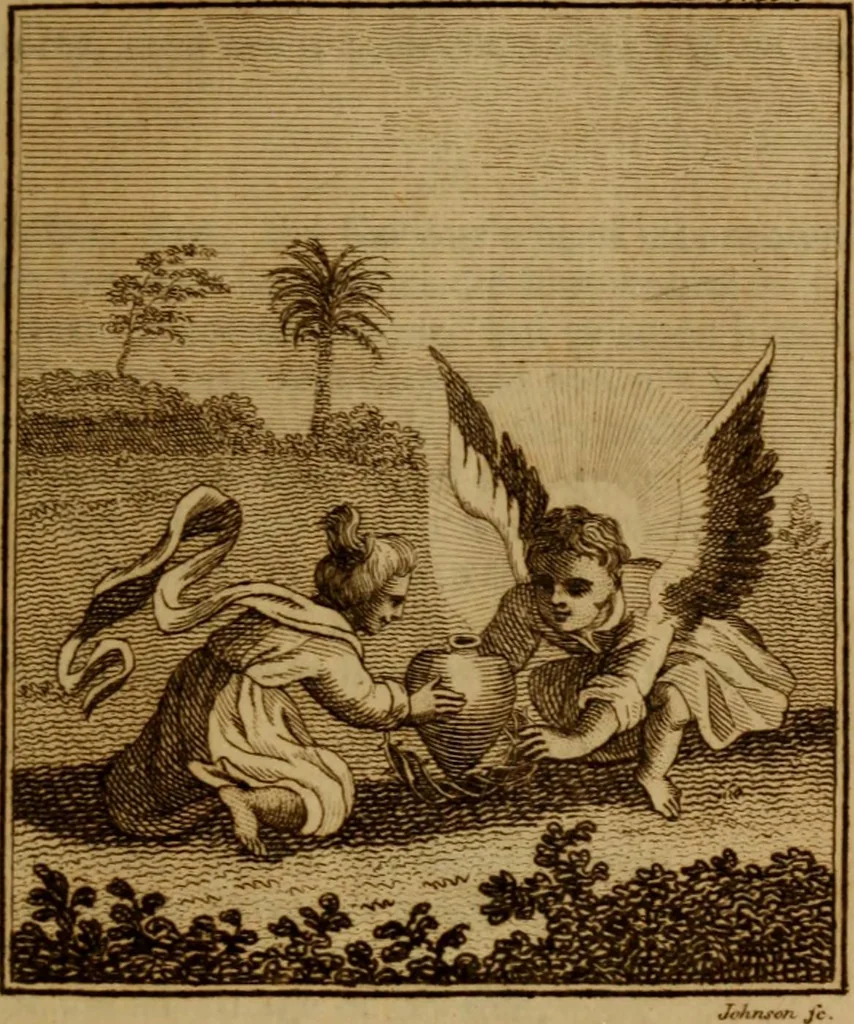 An illustration from The school of the heart : or, The heart of itself gone away from God, brought back again to him, and instructed by him, 1808, leaf 236