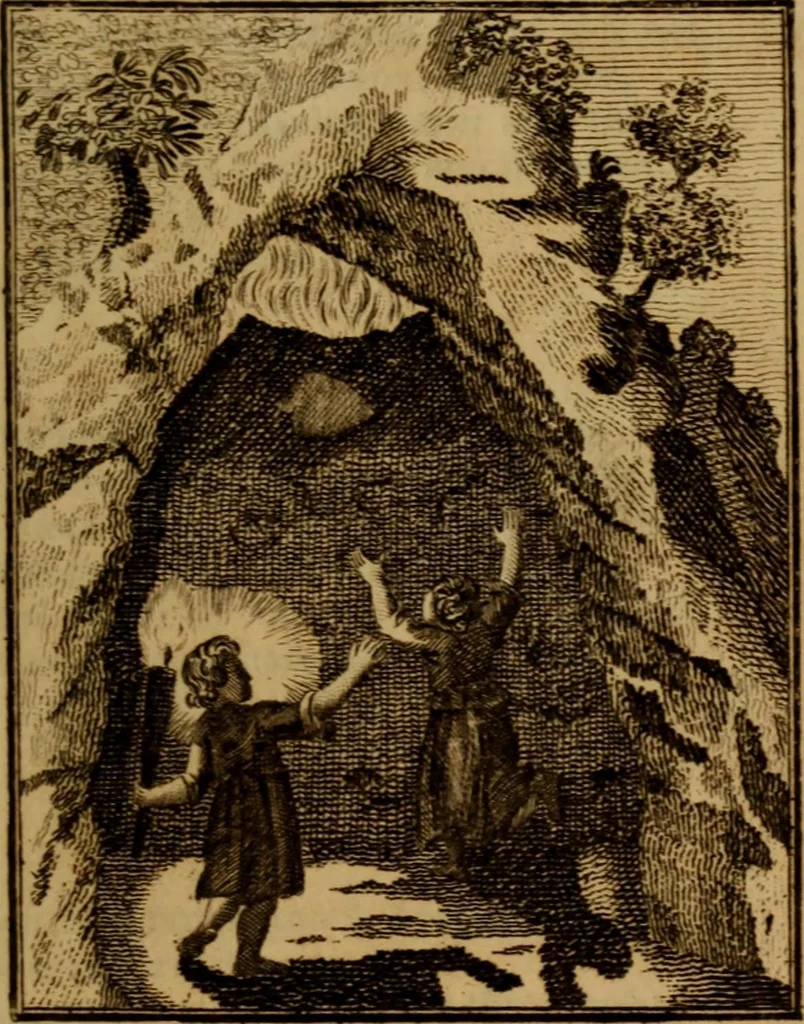 An illustration from The school of the heart : or, The heart of itself gone away from God, brought back again to him, and instructed by him, 1808, leaf 28