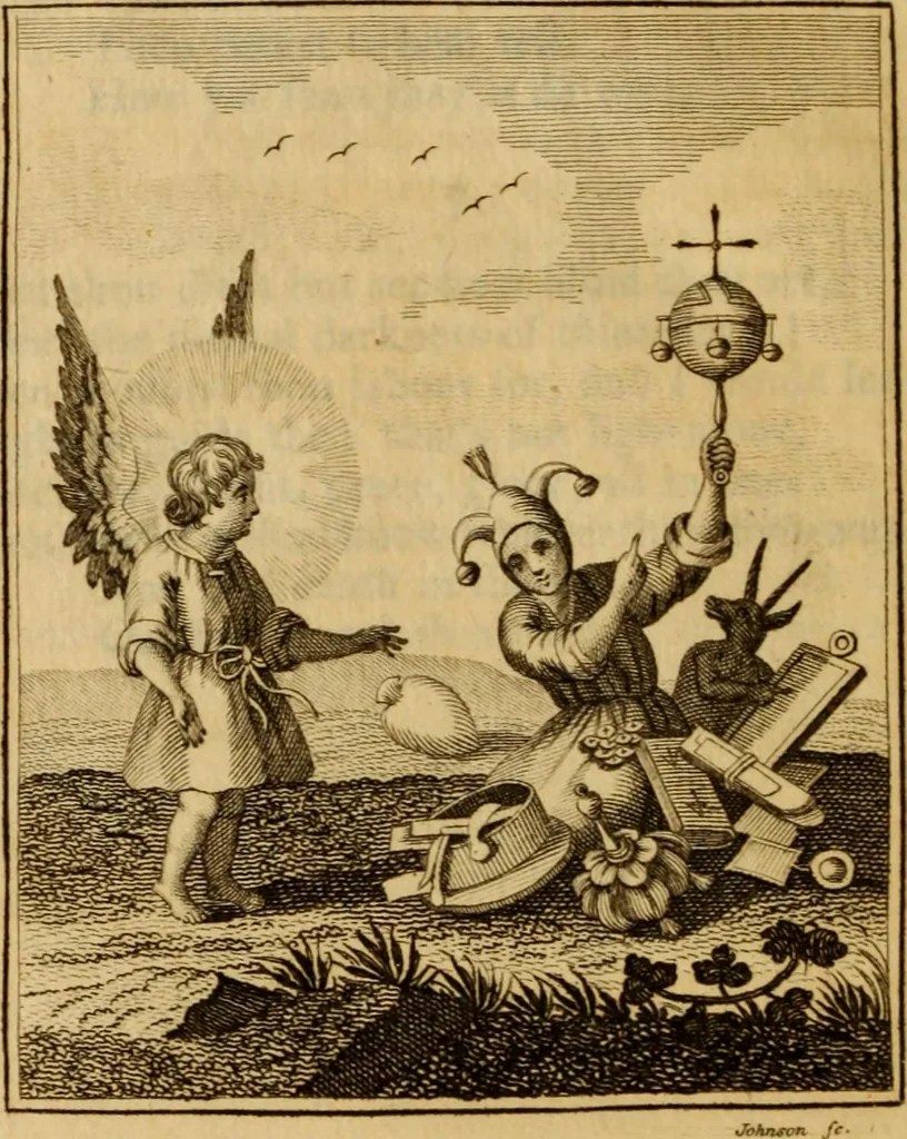 An illustration from The school of the heart : or, The heart of itself gone away from God, brought back again to him, and instructed by him, 1808, leaf 33