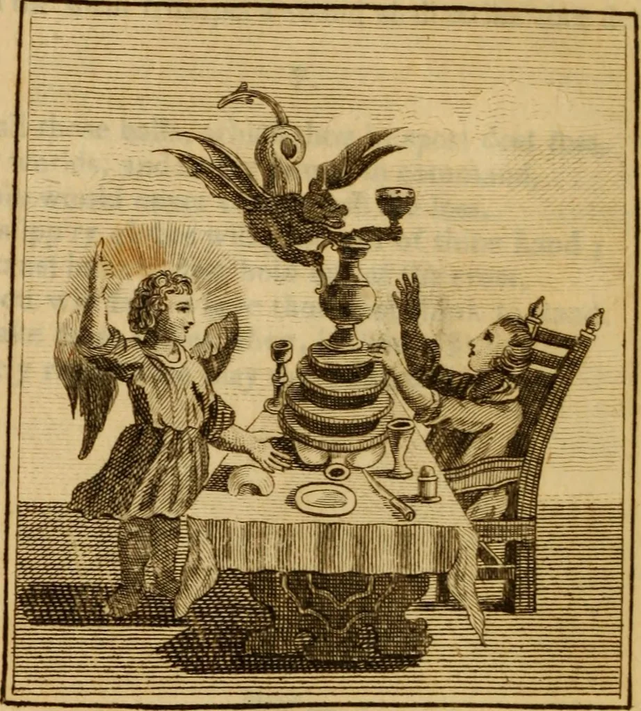 An illustration from The school of the heart : or, The heart of itself gone away from God, brought back again to him, and instructed by him, 1808, leaf 43