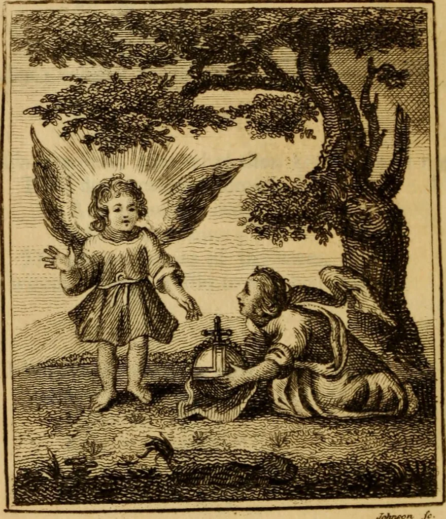 An illustration from The school of the heart : or, The heart of itself gone away from God, brought back again to him, and instructed by him, 1808, leaf 63