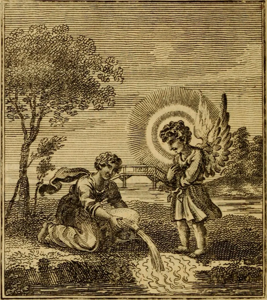 An illustration from The school of the heart : or, The heart of itself gone away from God, brought back again to him, and instructed by him, 1808, leaf 73