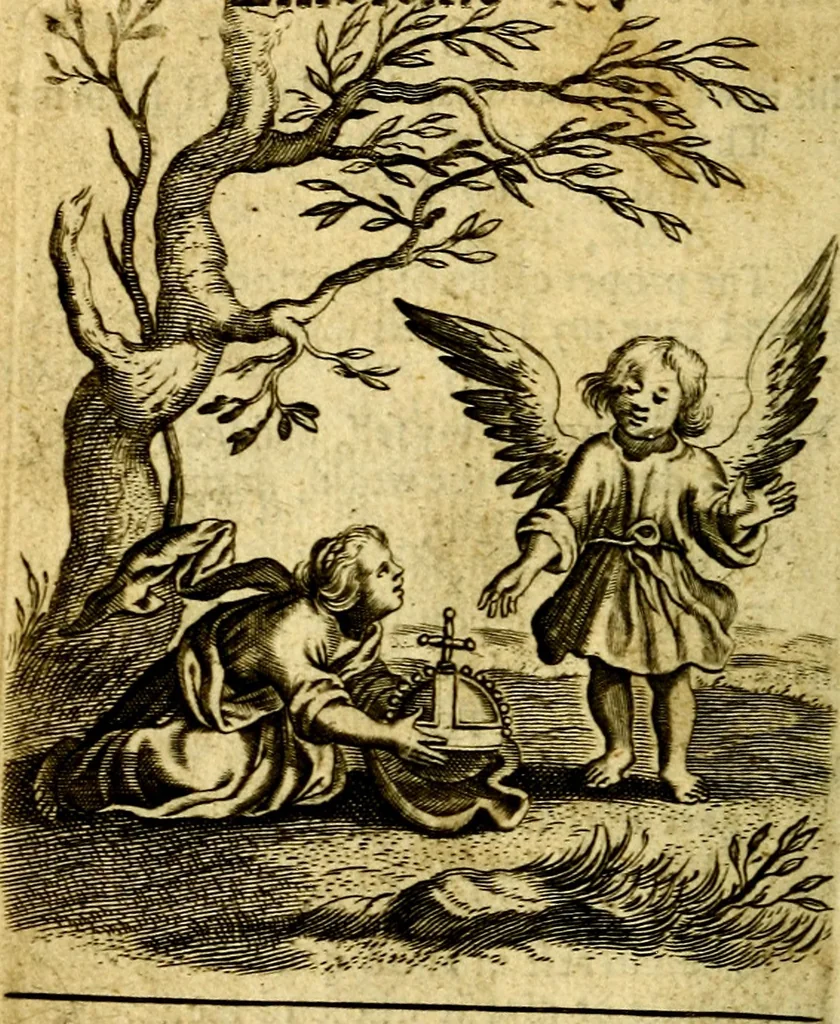 An illustration from The school of the heart; or, The heart of it self gone away from God brought back again to him, and instructed by him. In 47. emblems, 1676, leaf 45