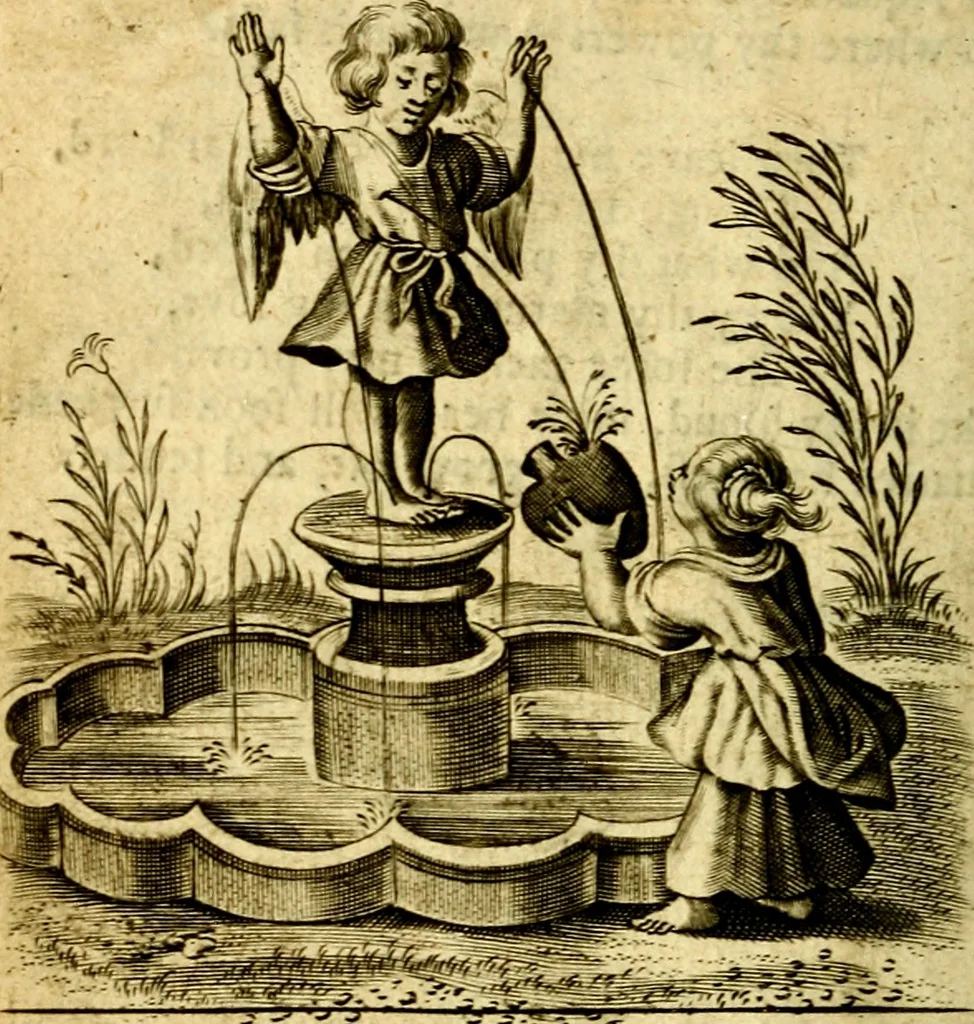 An illustration from The school of the heart; or, The heart of it self gone away from God brought back again to him, and instructed by him. In 47. emblems, 1676, leaf 73