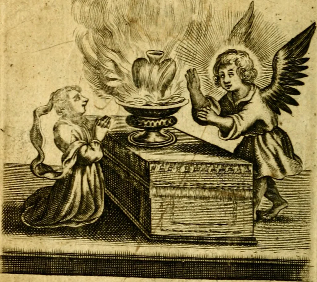 An illustration from The school of the heart; or, The heart of it self gone away from God brought back again to him, and instructed by him. In 47. emblems, 1676, leaf 81