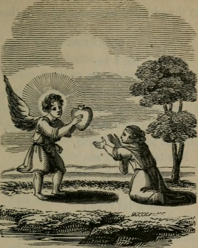 An illustration from The school of the heart : or, The heart of itself gone away from God, brought back again to Him; and instructed by Him. With The learning of the heart; and Hieroglyphics of the life of man., 1845, leaf 110