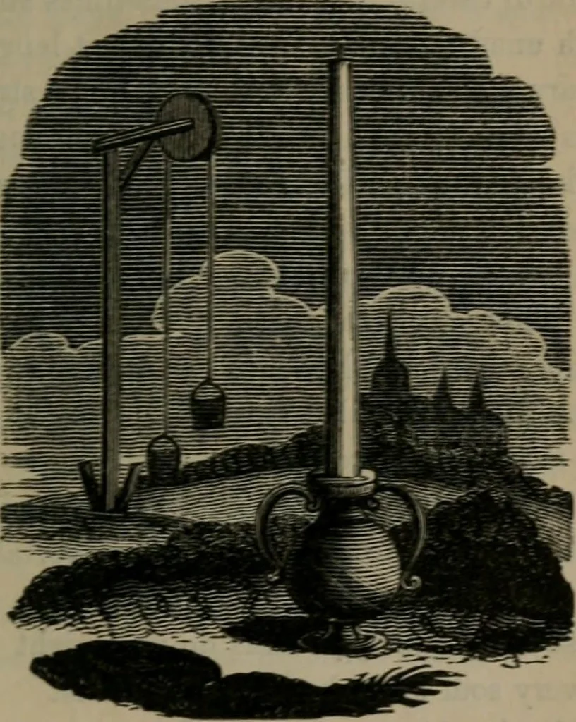 An illustration from The school of the heart : or, The heart of itself gone away from God, brought back again to Him; and instructed by Him. With The learning of the heart; and Hieroglyphics of the life of man., 1845, leaf 218