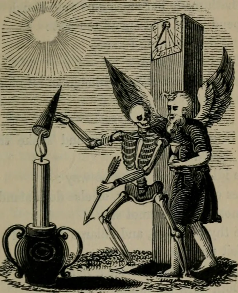 An illustration from The school of the heart : or, The heart of itself gone away from God, brought back again to Him; and instructed by Him. With The learning of the heart; and Hieroglyphics of the life of man., 1845, leaf 238