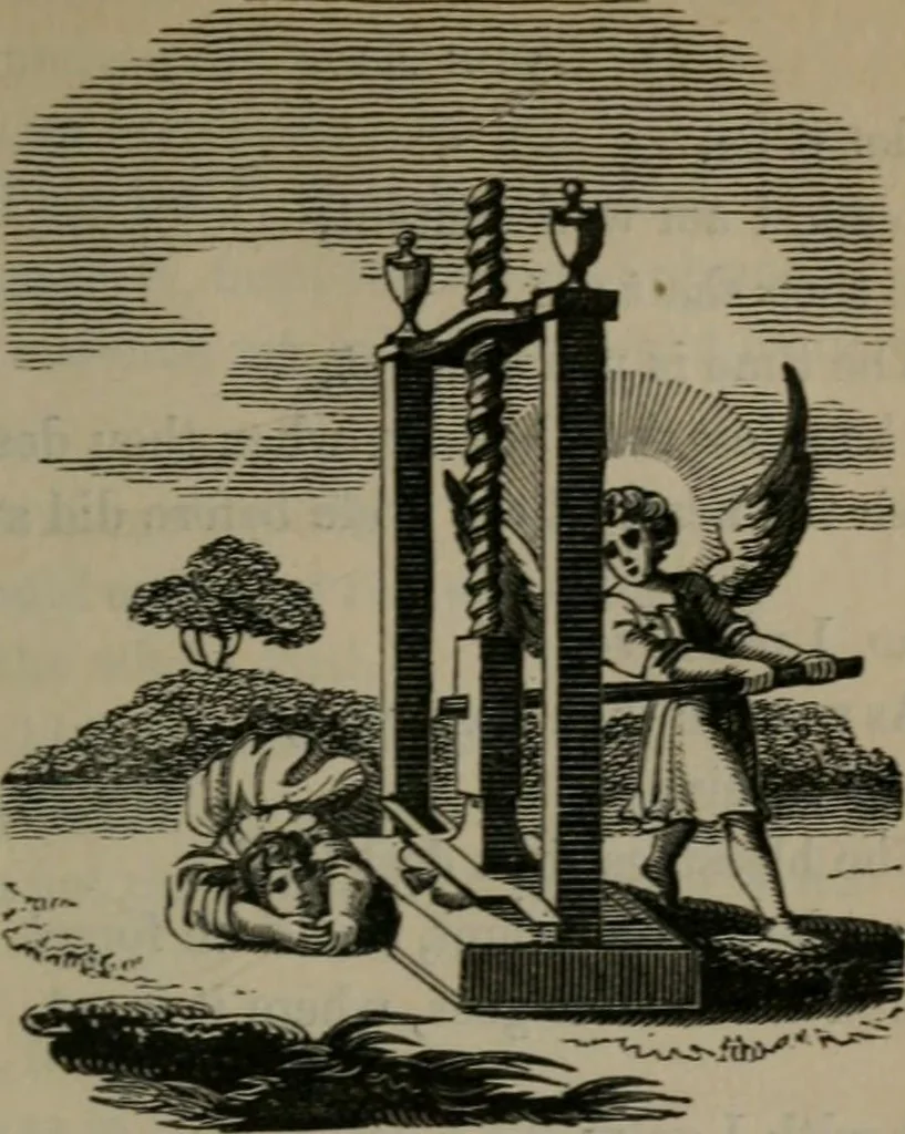 An illustration from The school of the heart : or, The heart of itself gone away from God, brought back again to Him; and instructed by Him. With The learning of the heart; and Hieroglyphics of the life of man., 1845, leaf 74