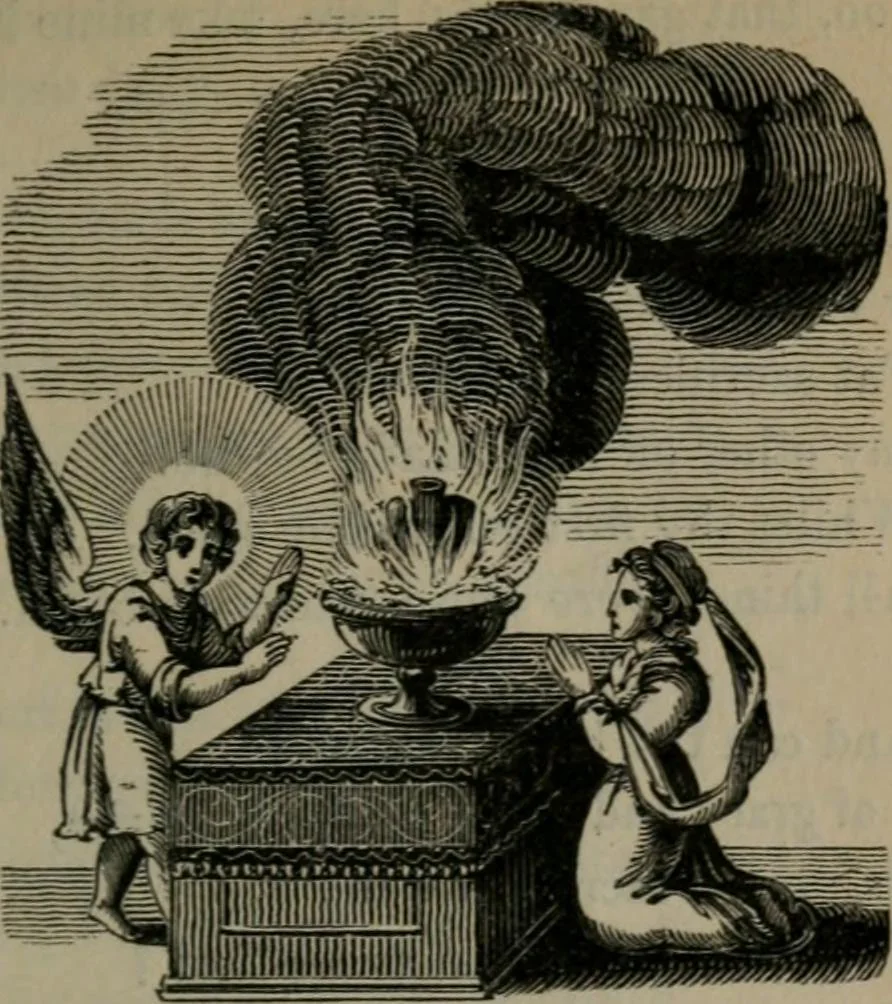 An illustration from The school of the heart : or, The heart of itself gone away from God, brought back again to Him; and instructed by Him. With The learning of the heart; and Hieroglyphics of the life of man., 1845, leaf 90