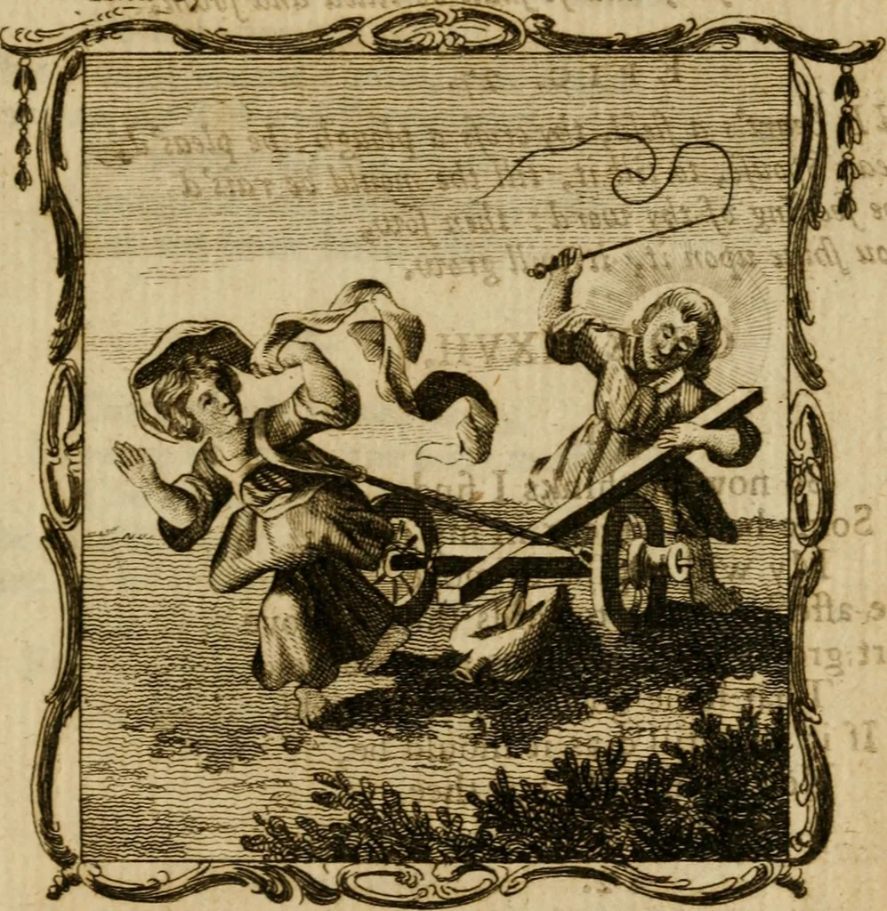 An illustration from The school of the heart, or, The heart (of itself gone away from God) brought back again to Him, and instructed by Him : in forty-seven emblems, 1778, leaf 152