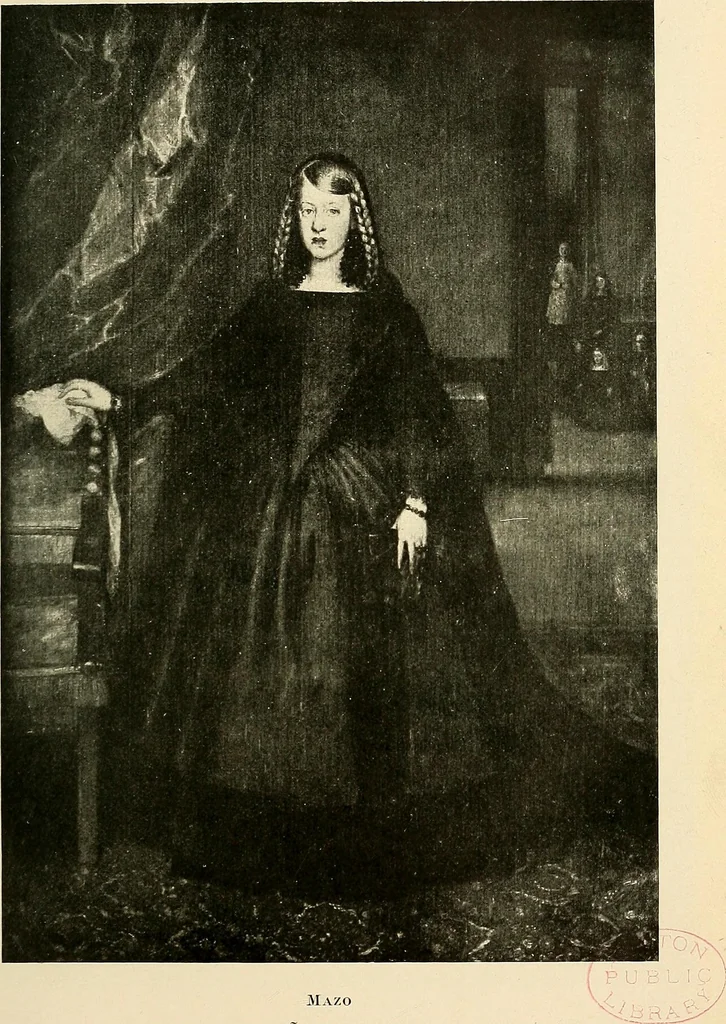 An illustration from The school of Madrid, 1909, leaf 128