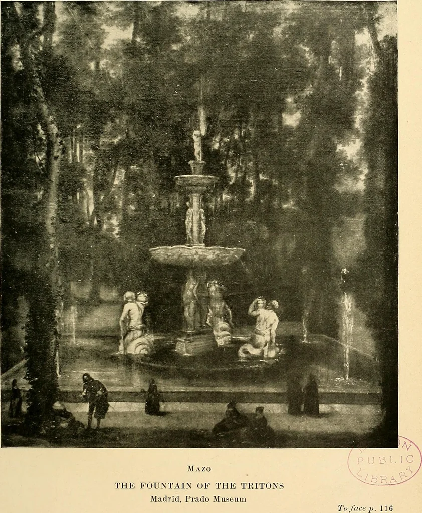 An illustration from The school of Madrid, 1909, leaf 160