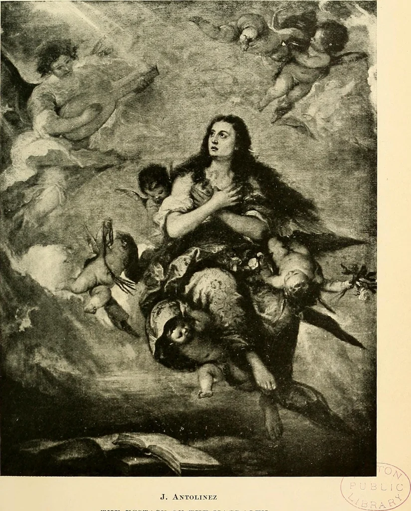 An illustration from The school of Madrid, 1909, leaf 324