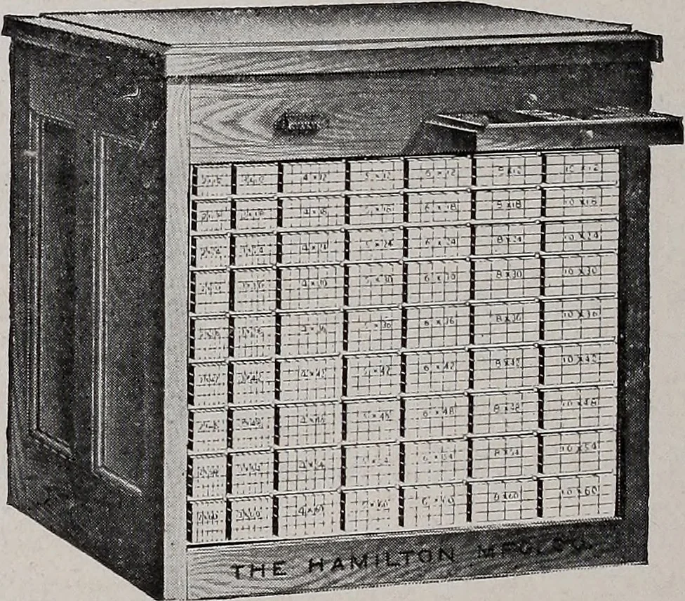 An illustration from The school printshop, 1919, leaf 163