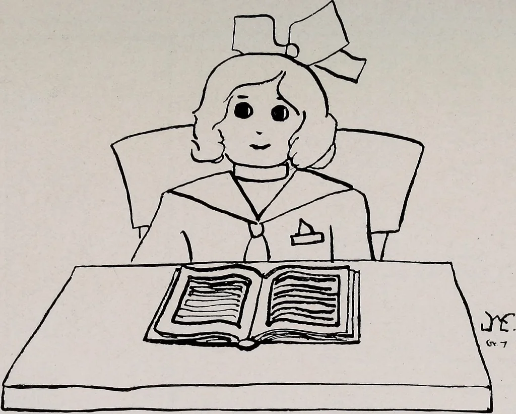 An illustration from The school printshop, 1919, leaf 210