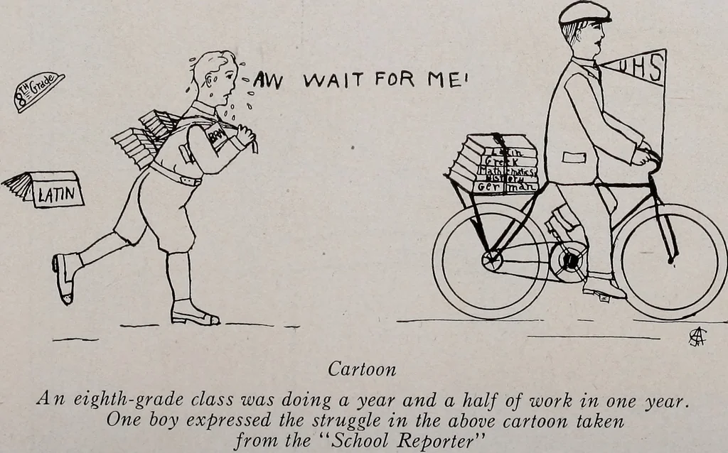 An illustration from The school printshop, 1919, leaf 213