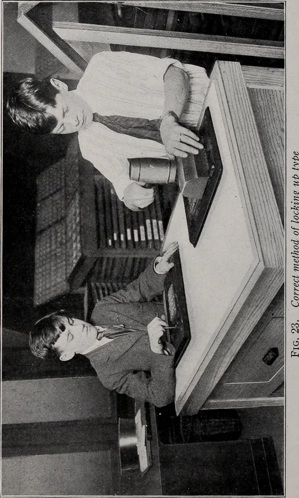 An illustration from The school printshop, 1919, leaf 63