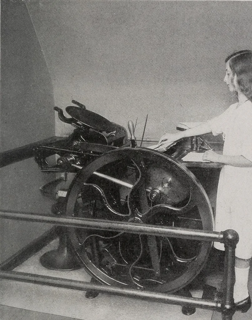 An illustration from The school printshop, 1919, leaf 80