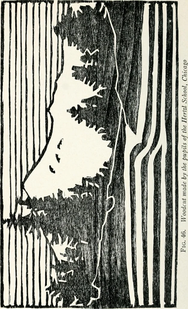 An illustration from The school printshop, 1919, leaf 125