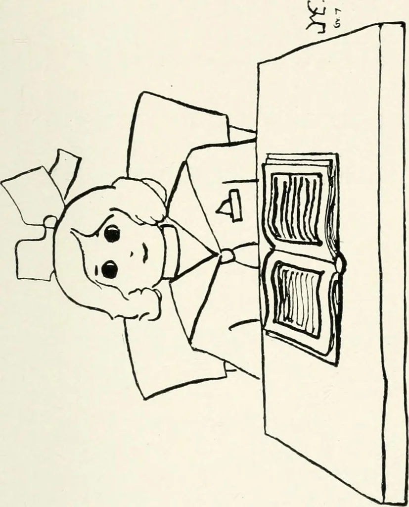 An illustration from The school printshop, 1919, leaf 208