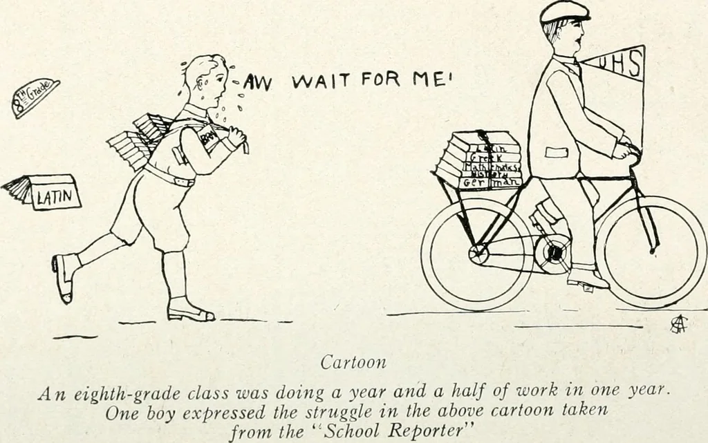 An illustration from The school printshop, 1919, leaf 211
