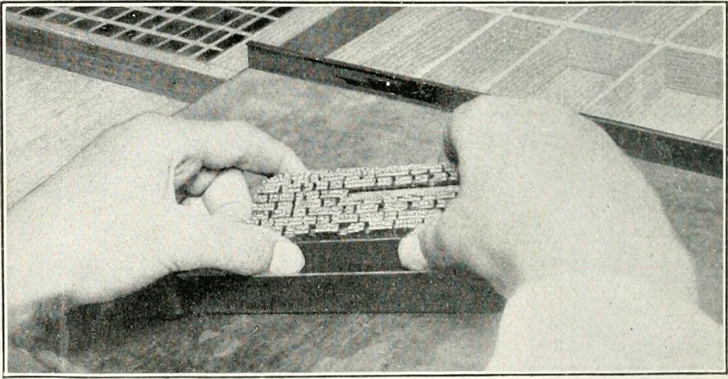 An illustration from The school printshop, 1919, leaf 51