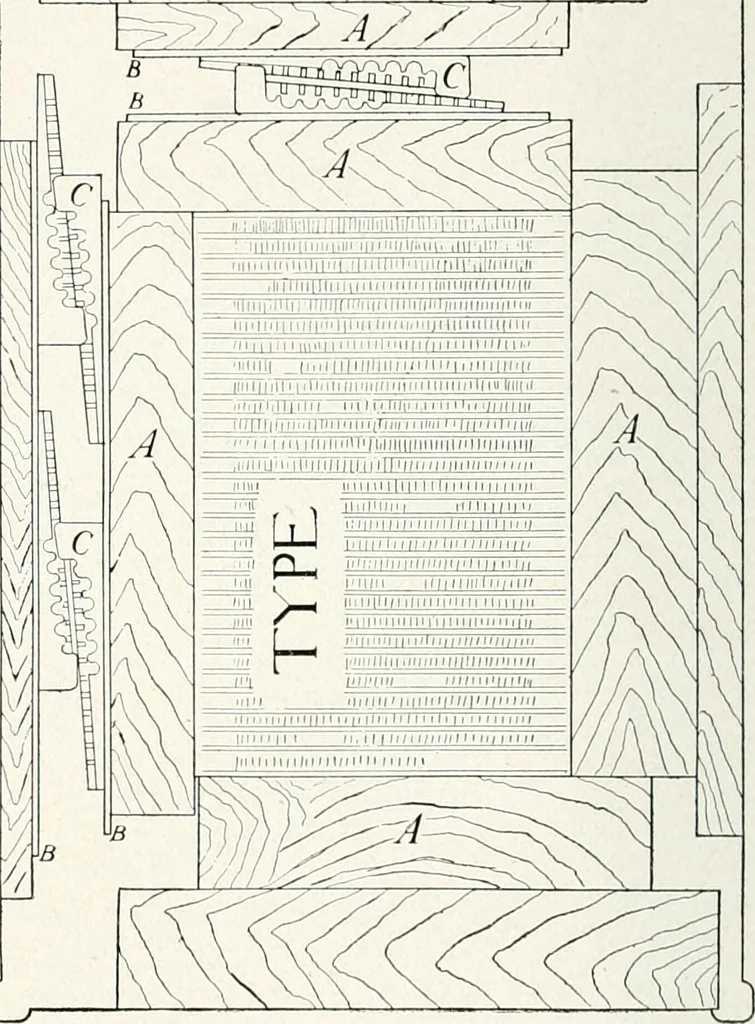 An illustration from The school printshop, 1919, leaf 63